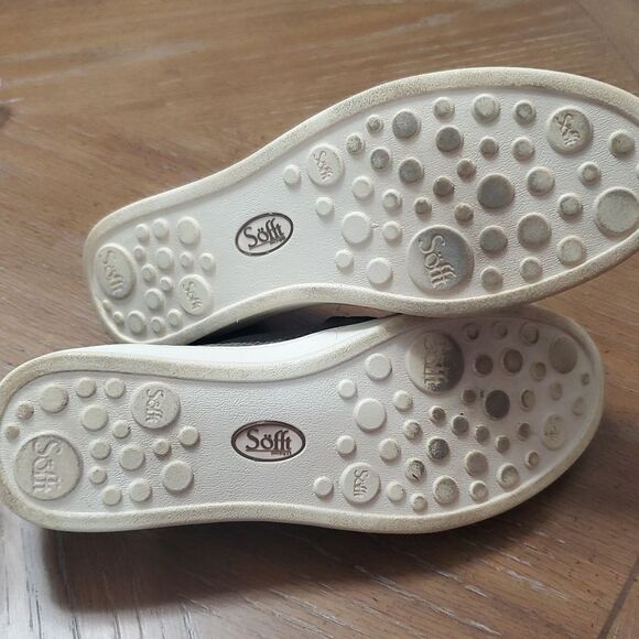 Sofft Somers 111, Grey Leather Slip On Loafers, Size 8 - Picture 8 of 10